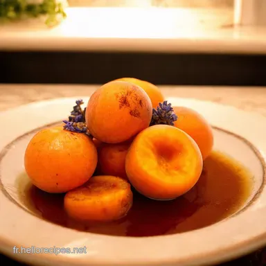 Abricots R&ocirc;tis Miel Lavande Un Air de Provence dans Votre Assiette Fiche recette