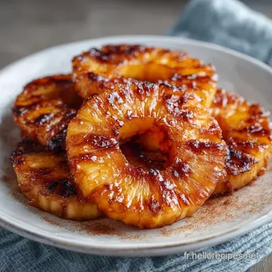 Ananas Grill&eacute; Barbecue pour 4 Personnes Fiche recette