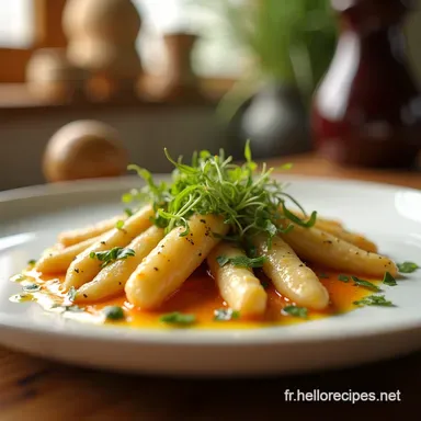 Asperges Blanches aux Fraises Sauce Divine Mon Secret Printanier Fiche recette