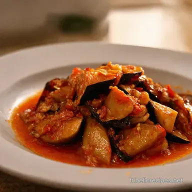 Saut daubergines chinoises &agrave; lail Le Secret dun Plat R&eacute;ussi Fiche recette