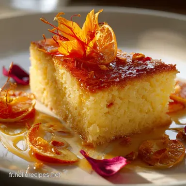 Basboussa Recette facile du g&acirc;teau de semoule &agrave; la fleur doranger Fiche recette