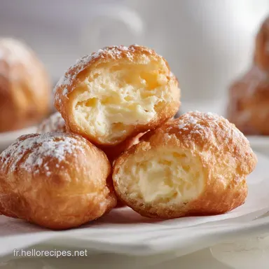 Beignets Sucr&eacute;sSal&eacute;s au Fromage Fondant : P&acirc;te &agrave; Choux Croustillante Fiche recette