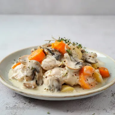 Blanquette de Poulet Cr&eacute;meuse Fiche recette