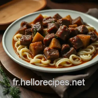 Recette de Grand-Mère : Boeuf Bourguignon Réconfortant Comme Autrefois Fiche recette