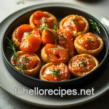 Recette apéro dînatoire : Bouchées Croquantes de Saumon Fumé Fiche recette