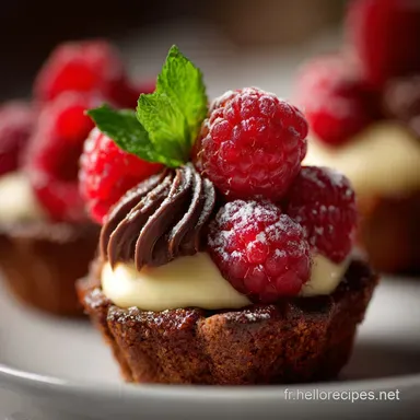 Bouch&eacute;es framboise et chocolat blanc : La recette facile et gourmande. Fiche recette