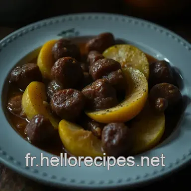 Boudin aux pommes caramélisées : Recette classique et savoureuse Fiche recette