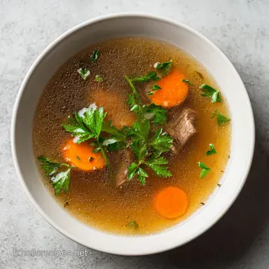 Bouillon de B&oelig;uf Traditionnel: 10 Portions Fiche recette