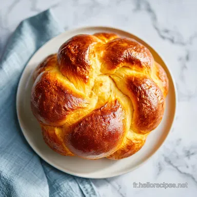 Recette de Brioche Facile &agrave; la Main au Sucre pour 8 Portions Fiche recette