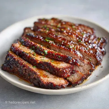 Brisket Grill&eacute; Maison pour 10 Personnes Fiche recette