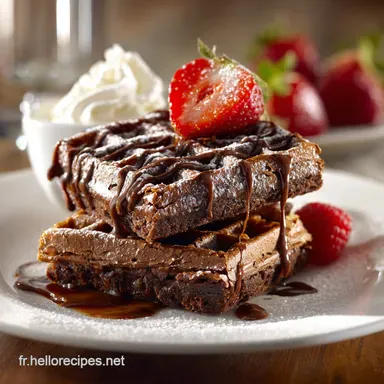 Brownies au chocolat et Gaufres : Le Dessert Facile Original Fiche recette