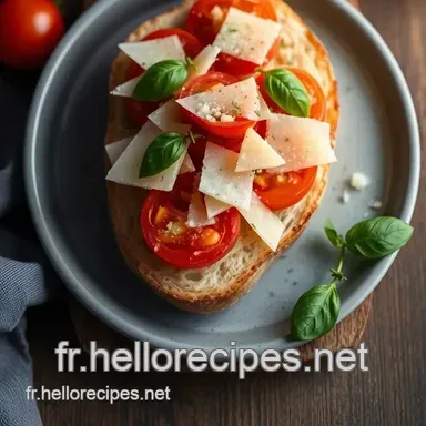 Bruschetta Tomate Parmesan: Mon Apéro Italien Facile! ✨ Fiche recette