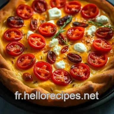 Cake Salé Méditerranéen Facile: Feta, Chorizo, Tomates!✨ Fiche recette