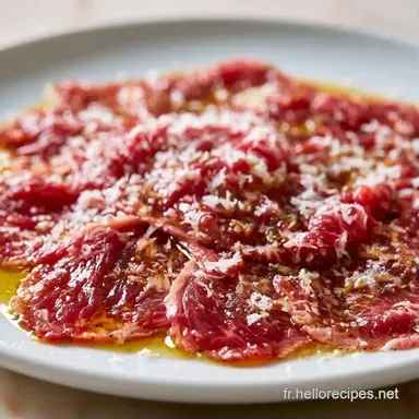 Carpaccio de B&oelig;uf en 15 Minutes Fiche recette