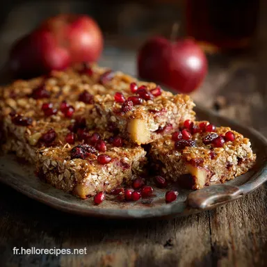 Carr&eacute;s v&eacute;ganes avoine et pommes Le go&ucirc;ter rustique parfait Fiche recette