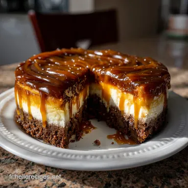 Recette Cheesecake Brownie Caramel Facile Comment : Dessert Triple Couche Fiche recette