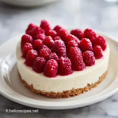 Cheesecake Valentine &agrave; la Framboise pour 8 Portions Fiche recette