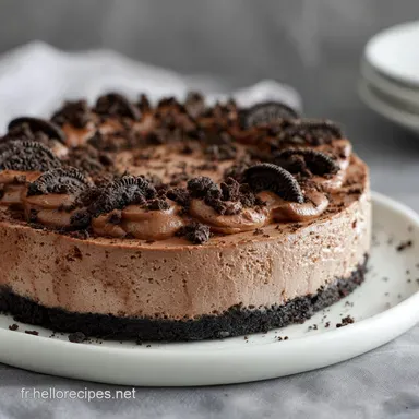 Cheesecake au Nutella et Oreo : Recette Facile Sans Cuisson Fiche recette