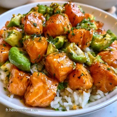 Chirashi Saumon Avocat pour 4 Personnes Fiche recette