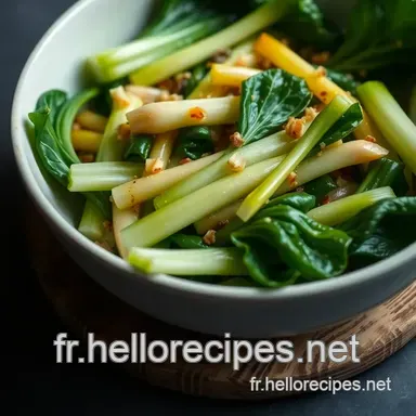 Chou Chinois Sauté aux Saveurs Asiatiques : Une Recette Facile et Savoureuse Fiche recette