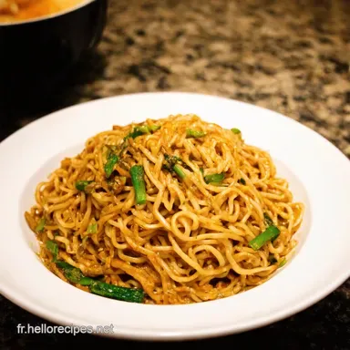 Chow Mein Cantonais Mes Nouilles Chinoises Saut&eacute;es Faciles Fiche recette