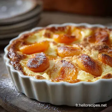 Clafoutis aux abricots la recette facile et cr&eacute;meuse saveur f&egrave;ve tonka Fiche recette