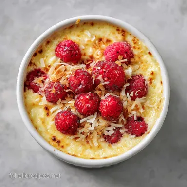 Clafoutis Framboise Coco en 50 Minutes Fiche recette