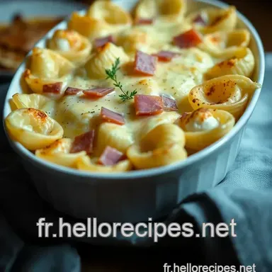 Coquillettes Gratinées Jambon Bresse Bleu: Bonheur Express! Fiche recette
