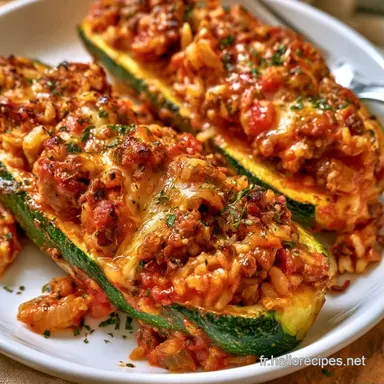 Courgettes Farcies &agrave; la Viande de Boeuf Fiche recette
