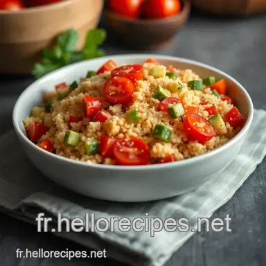Couscous aux Légumes d'Été : Une Recette Facile et Savoureuse Fiche recette