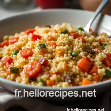 Couscous Bouillon Facile aux Légumes: Ma Recette Ensoleillée! Fiche recette