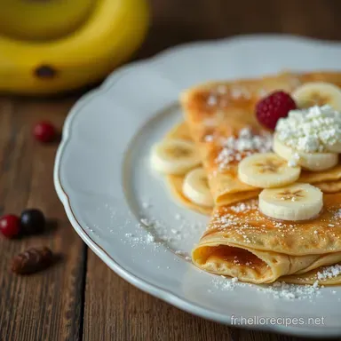Crêpes à la Banane Faciles: Le Bonheur au Réveil! Fiche recette
