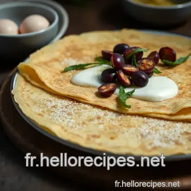 Crêpes aux Épinards: Ma Cuisine des épinards frais Facile et Gourmande Fiche recette