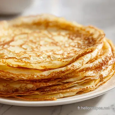 Cr&ecirc;pes L&eacute;g&egrave;res en 25 Minutes Fiche recette