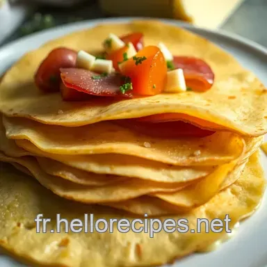Crêpes Salées au Jambon et Fromage : Recette Facile et Délicieuse Fiche recette