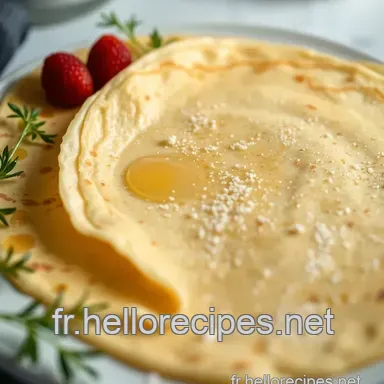 Crêpes Sans Lait : La Recette Facile et Léger à Tester! Fiche recette