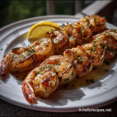 Crevette Ap&eacute;ro: Marinade Ail Citron Fiche recette