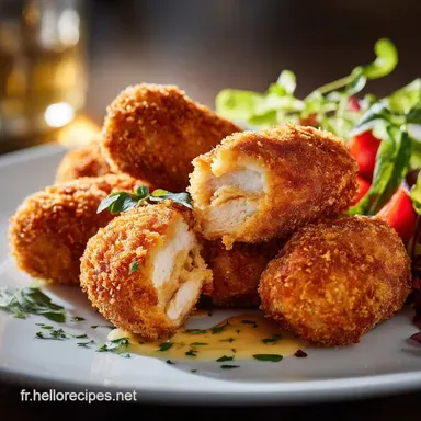 Croquettes de poulet ultrafondantes Recette maison secr&egrave;te Fiche recette