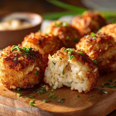 Croquettes de riz au four l&eacute;g&egrave;res croustillantes et c&oelig;ur filant Fiche recette