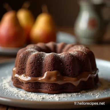 G&acirc;teau CroustiFondant ChocolatPoire La Recette du Moelleux Parfait Fiche recette