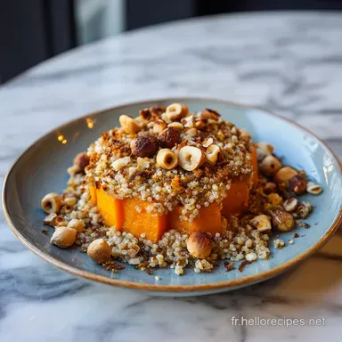 Crumble Potimarron Healthy pour 4 Portions Fiche recette