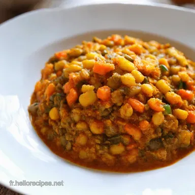 Dahl de lentilles corail aux Ma recette citronn&eacute;e et facile Fiche recette