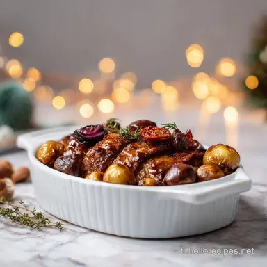 Dinde aux Marrons : Recette pour 8 Portions Fiche recette