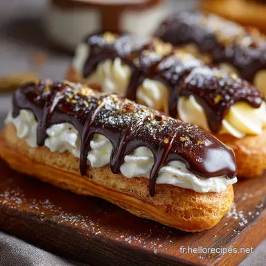 &Eacute;clairs au chocolat et &agrave; la cr&egrave;me vanille P&acirc;te &agrave; choux parfaite Fiche recette