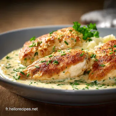 Escalopes de Poulet la Sudoise Recette cr&eacute;meuse facile Fiche recette