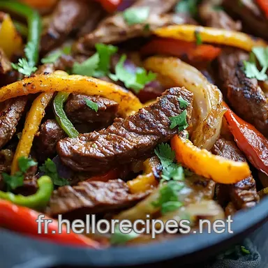 Fajitas Boeuf Recette: Un Air de Texas...Tellement Facile! Fiche recette