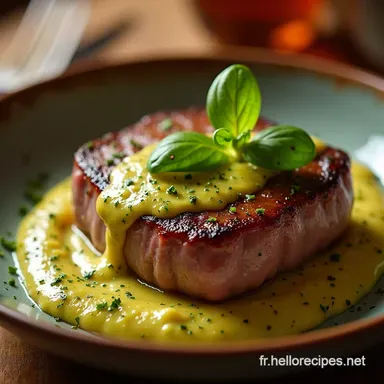 Filet Mignon &agrave; la Moutarde Classic Bistro Recipe Fiche recette