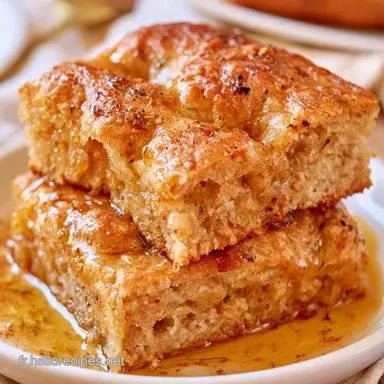 Focaccia Farine Compl&egrave;te pour 8 Parts Fiche recette