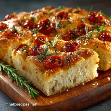 Focaccia Moelleuse ultrahydratée le pain italien parfait pour lapéro Fiche recette