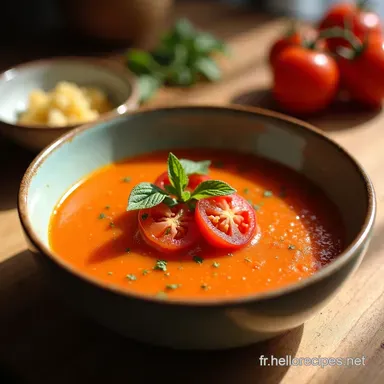 Gaspacho de Tomates Ma Recette Facile et Ensoleill&eacute;e Fiche recette